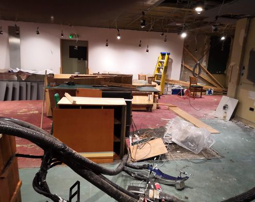 Hibs Club lounge bar renovation