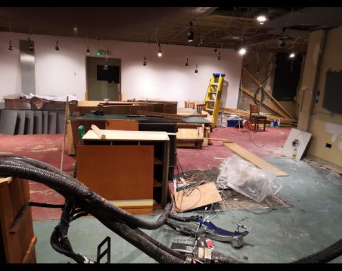 Hibs Club lounge bar renovation