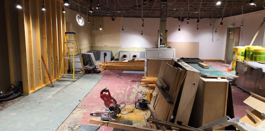 Hibs Club lounge bar renovation