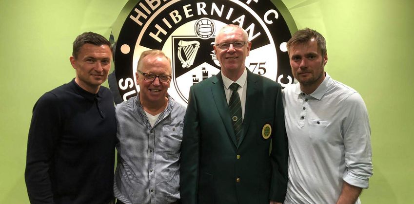Paul Heckingbottom, Robbie Stockdale at The Hibs Club
